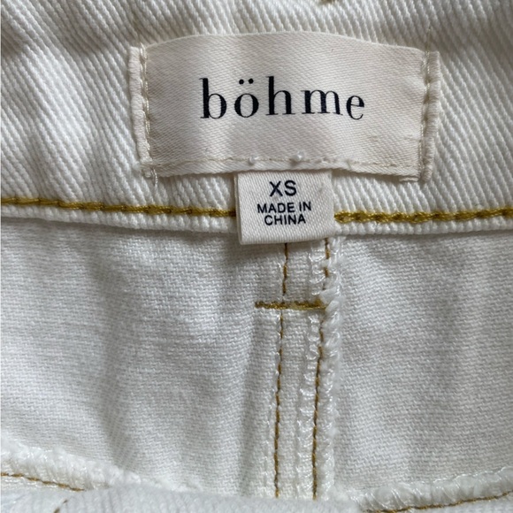 Bohme Ivory High Waisted Jean Skirt Womens Size xs - Picture 3 of 4